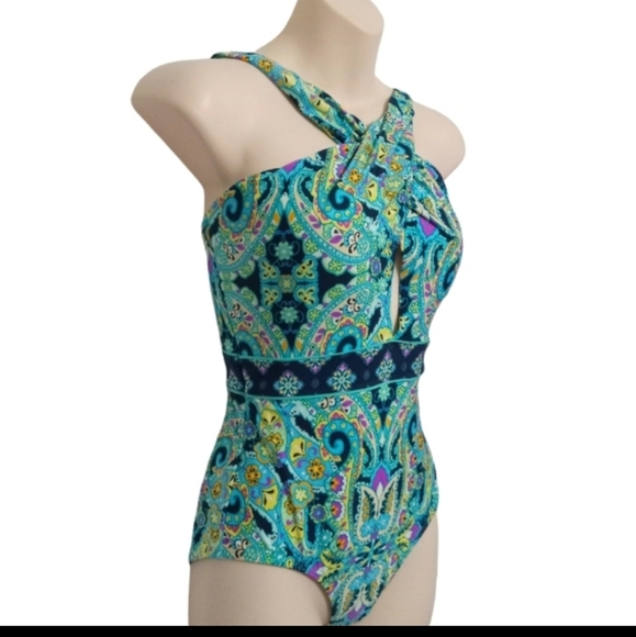 New Laundry by Shelli segal one piece swimsuit Large - Picture 7 of 9